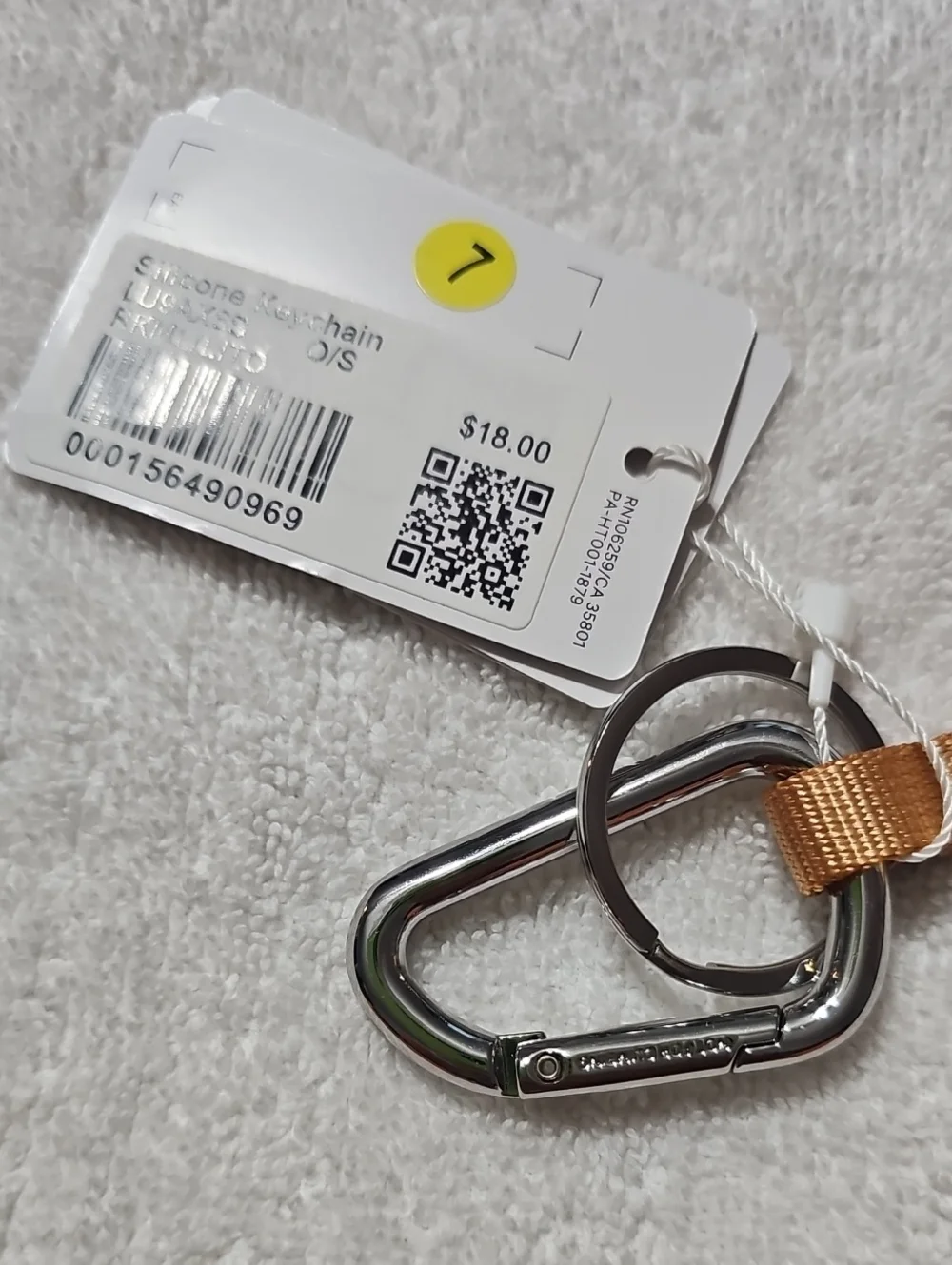 Lululemon Silicone Keychain!! Nwts! RKML/LITO!!